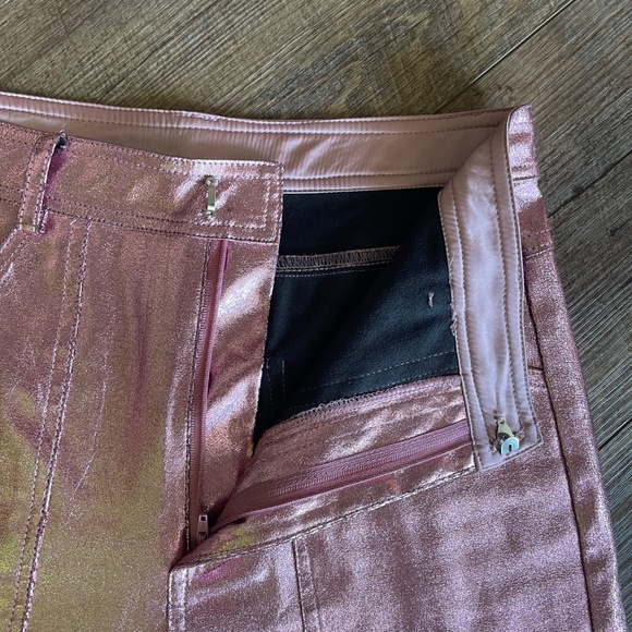 Shimmery Pink Cargo Pants - Picture 3 of 5